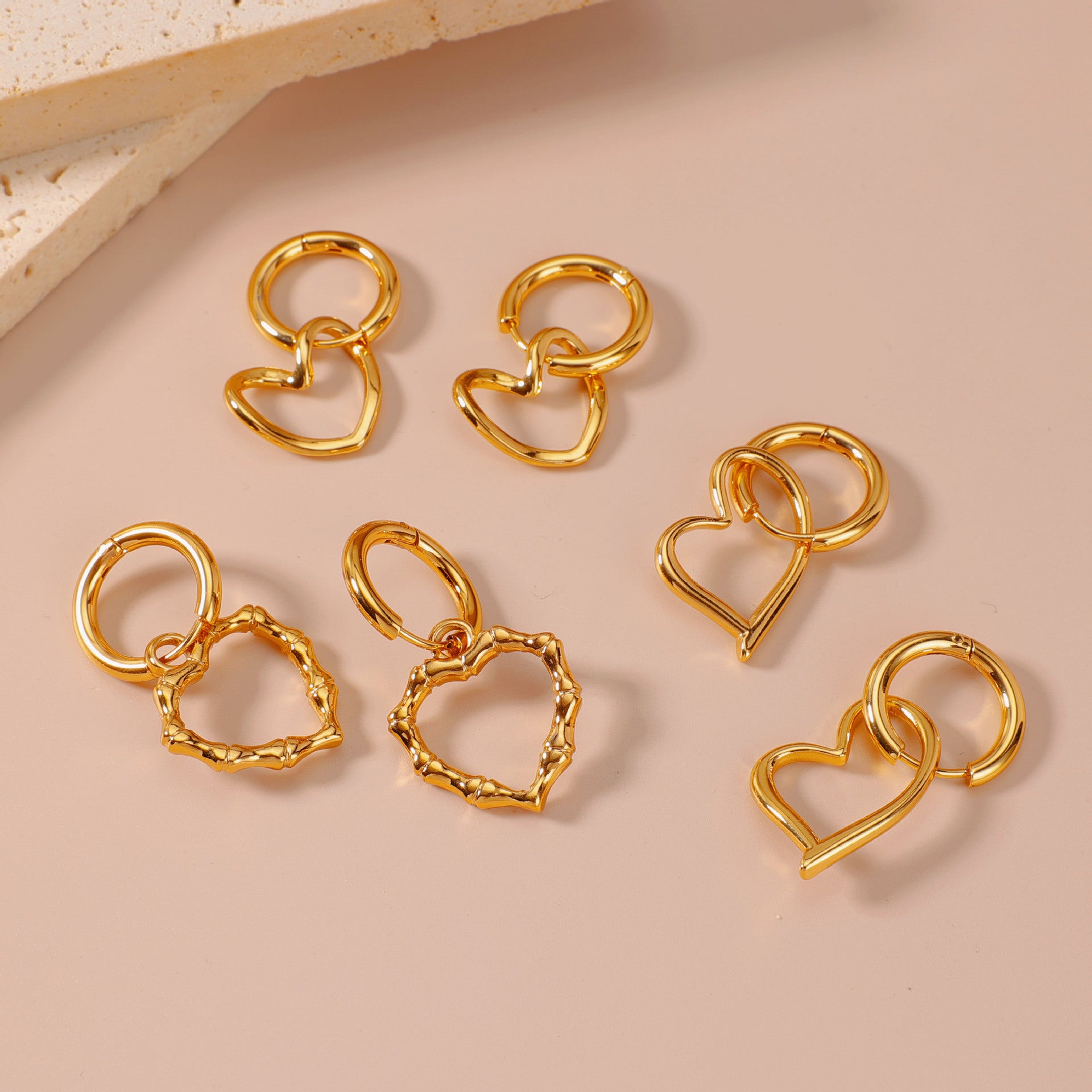 Wholesale Stainless Steel Titanium Steel Gold Light Luxury Earrings