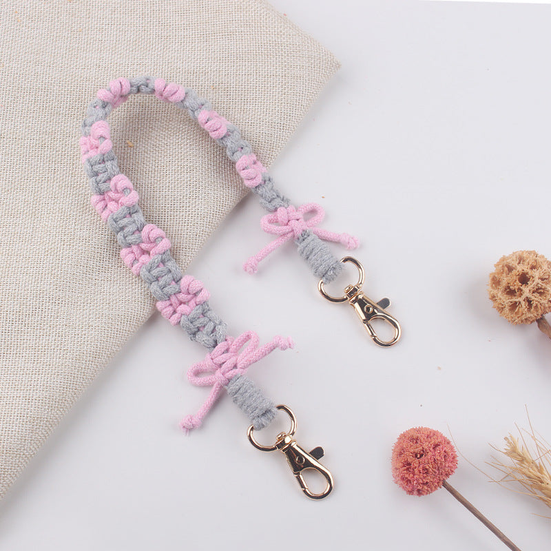 Wholesale  Creative Hand-woven Bow Pattern Water Cup Cup Set Cup Rope