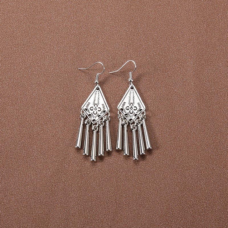 Wholesale Retro Tassel Long Earrings Ethnic Style Earrings ACC-ES-Gumi007