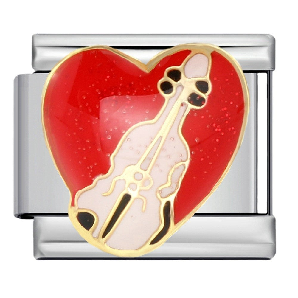 Wholesale 5pcs Italian Charm Bracelet 9mm DIY Splicing Music Hobby Series Stainless Steel Composable Bracelet