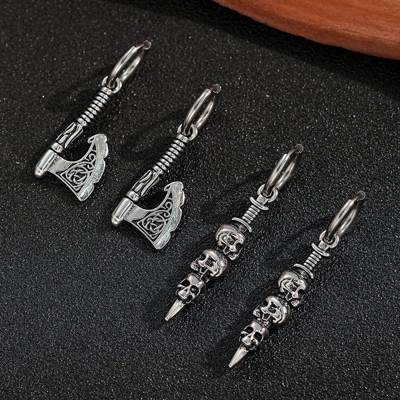 Wholesale Cross Skull  Earrings