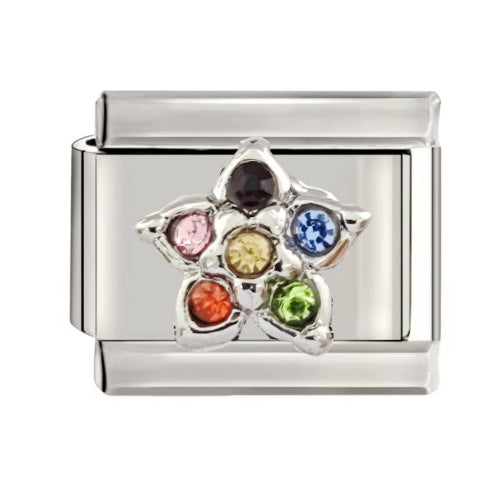 Wholesale  Italian Charm Bracelet 9mm DIY Oil-Drip Color Creative Stainless Steel Composable Bracelet