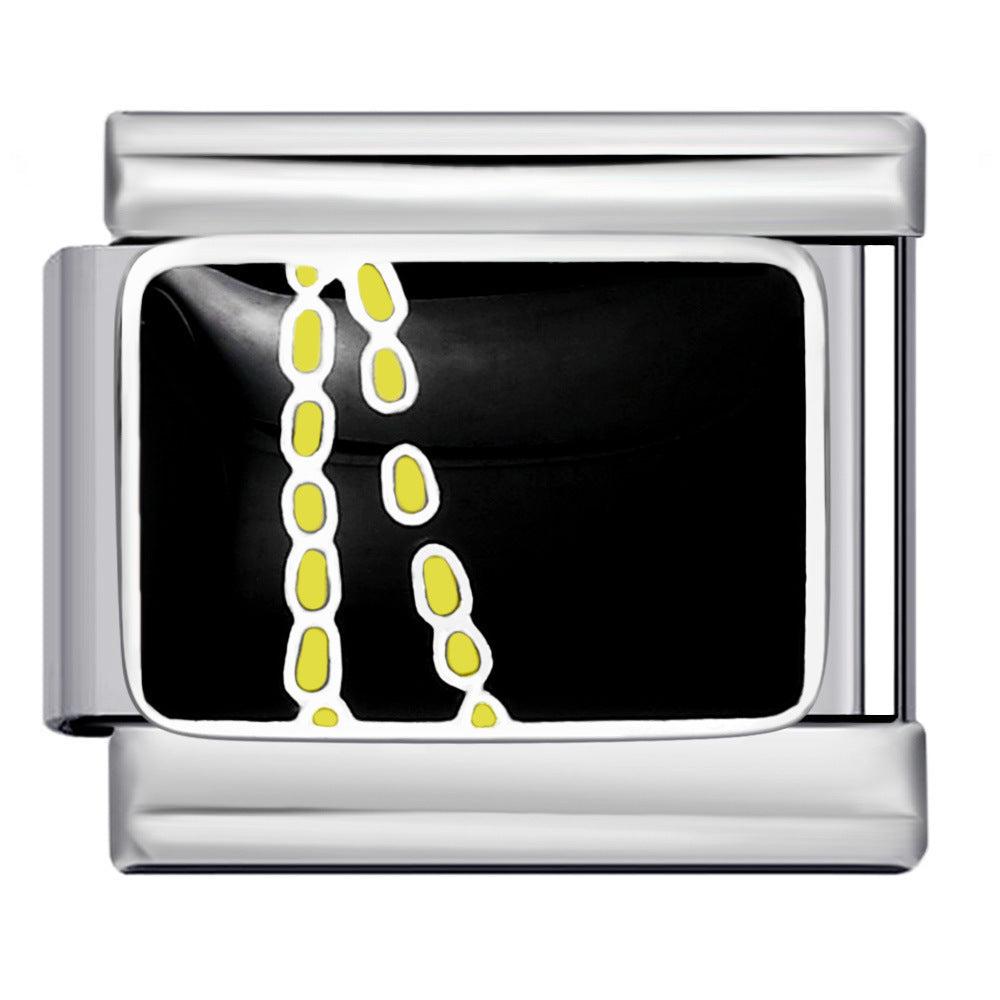 Großhandel 5pcs Italienisches Charmalme Armband 9mm DIY Spleißen süßes kreatives Edelstahl -komponierbares Armband