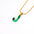 Wholesale Titanium steel oil drop 26 English letter necklace
