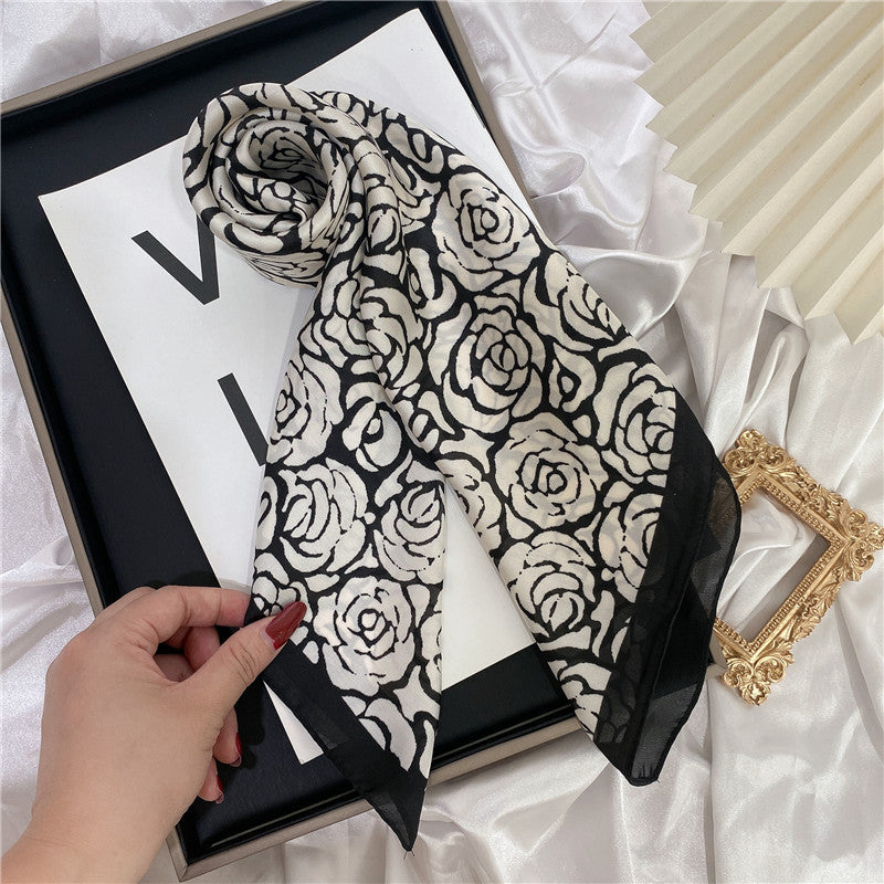 Wholesale Hangzhou Silk Spring Autumn f Women' s Shawl f 70cm Square f Gift Silk