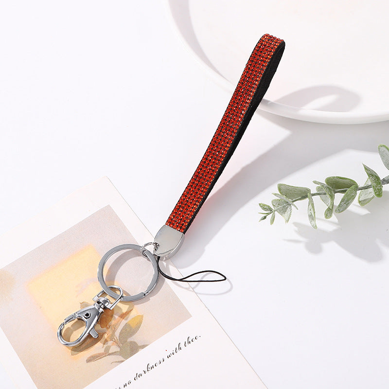 Wholesale Diamond lanyard Crystal Diamond wristband  keychain