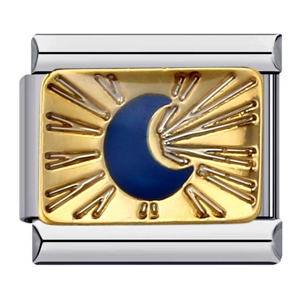 Wholesale Italian Charm Bracelet 9mm DIY Splicing Removable Cartoon Stainless Steel Composable Bracelet ACC-BT-QiYing003