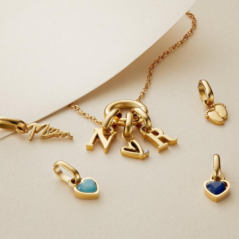 Wholesale Titanium Steel 12th Birthday Stone Pendant Necklace