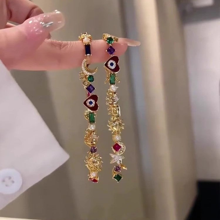 Wholesale Alloy Electroplated Stars and Moon Bracelet Vintage Fashion Women' s Jewelry Accessory