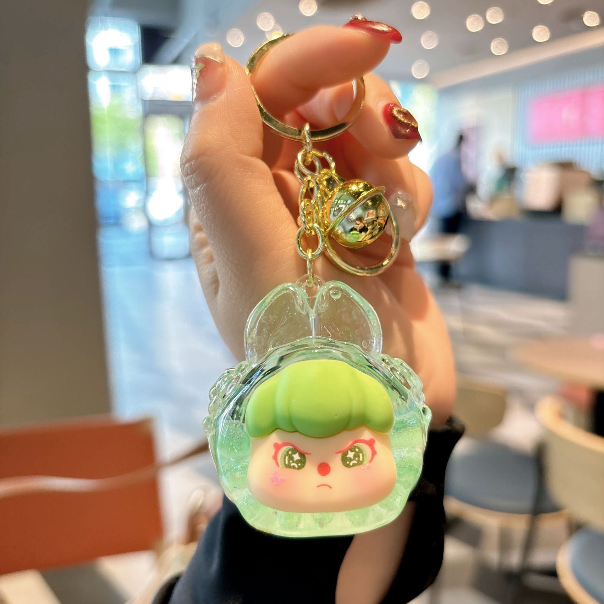 Wholesale Magic Rabbit Flash Acrylic Oil Keychain