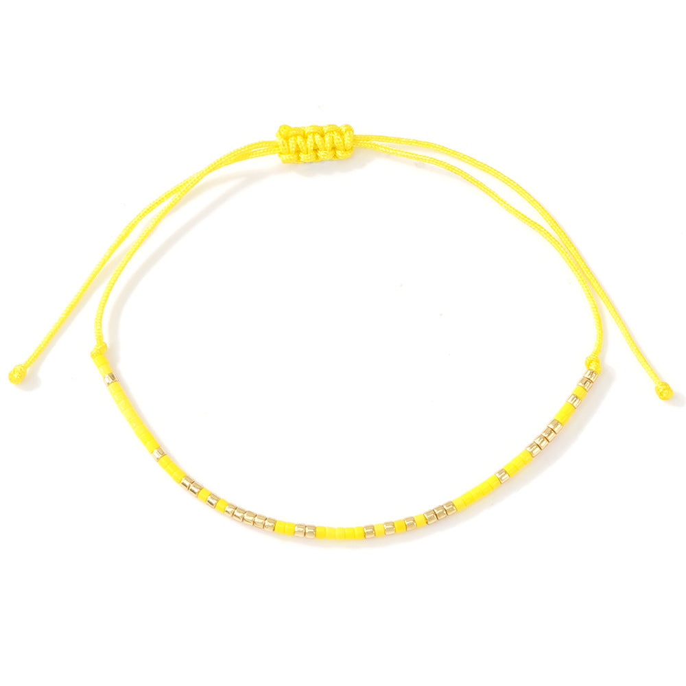 Bracelet fin Bohemian Morse Code en gros