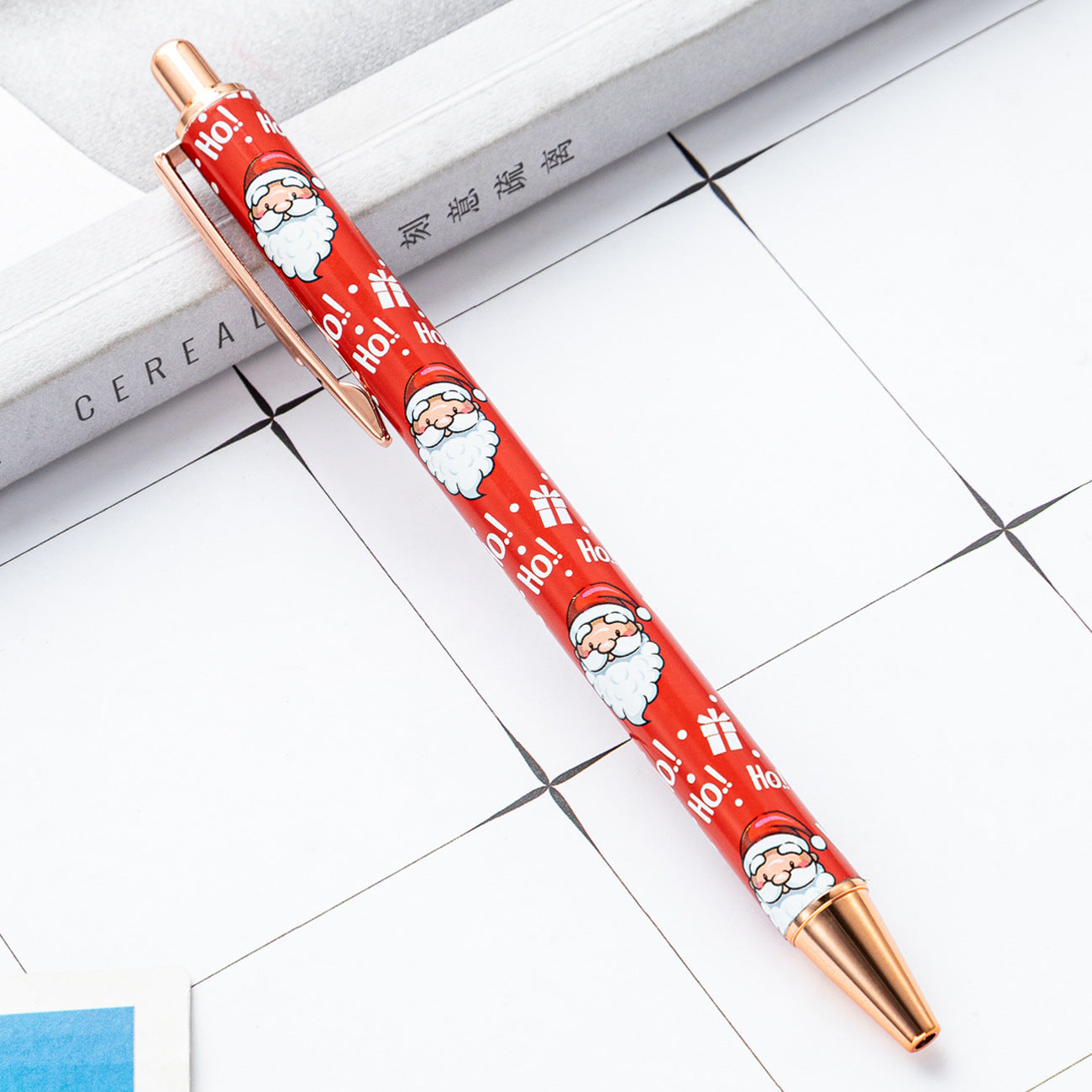Wholesale Christmas Series Push Metal Ballpoint Pens ACC-PN-HuaH055