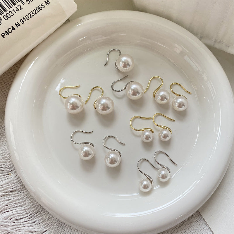 Wholesale 925 silver pearl earrings