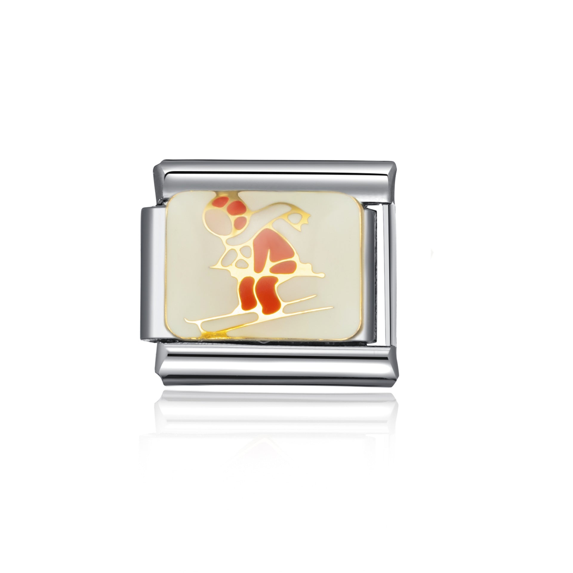 Wholesale Italian Charm Bracelet 9mm DIY Splicing Letter Festoon Stainless Steel Composable Bracelet