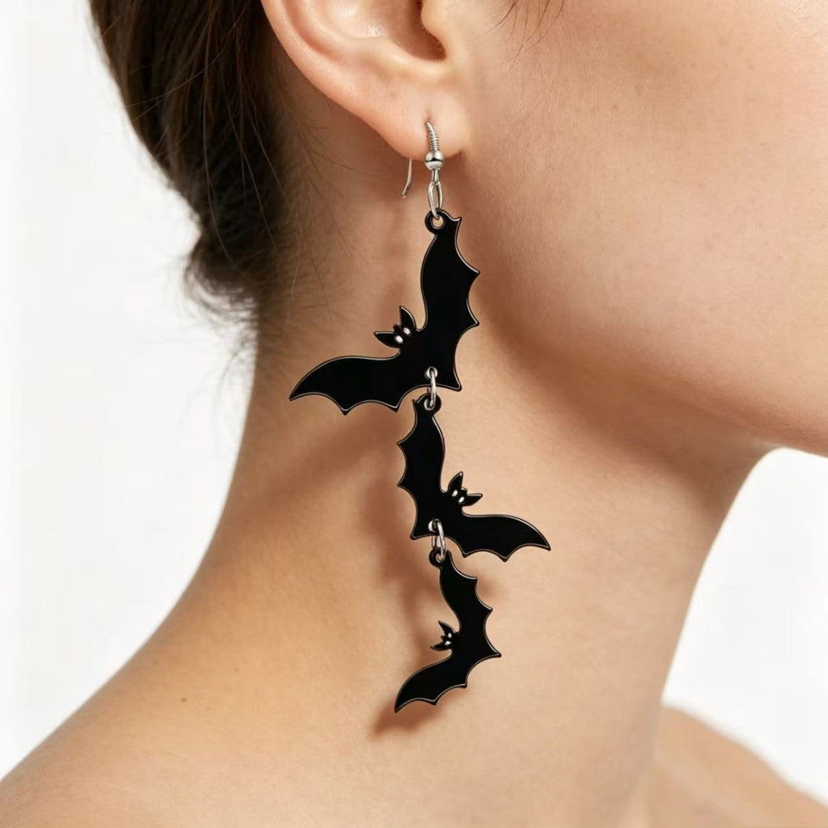 Wholesale Acrylic  Earrings Cute Bat Pumpkin Ghost Party Jewelry Accessory