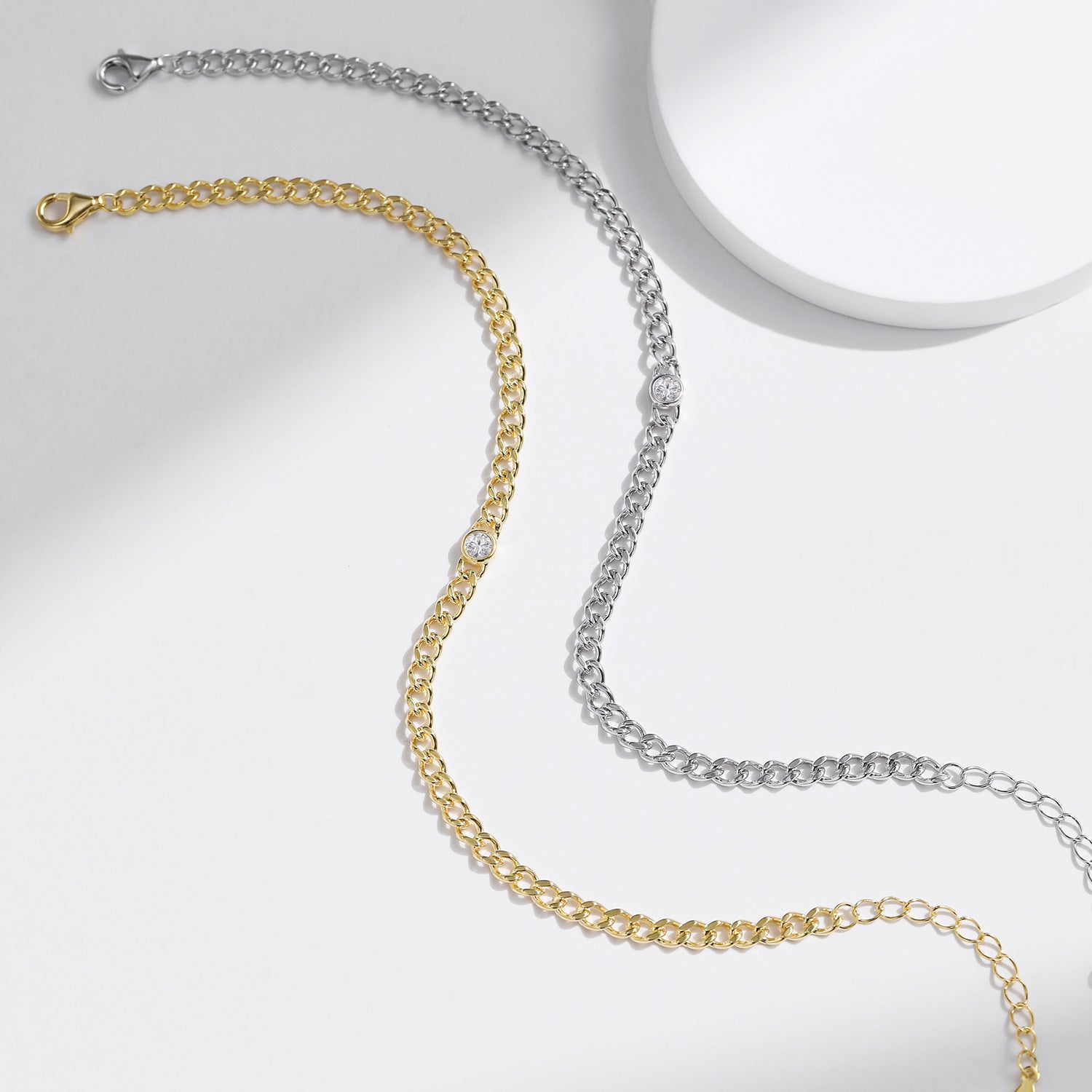 Wholesale D Color Mosan Diamond S925 Sterling Silver Flash Diamond Bracelet