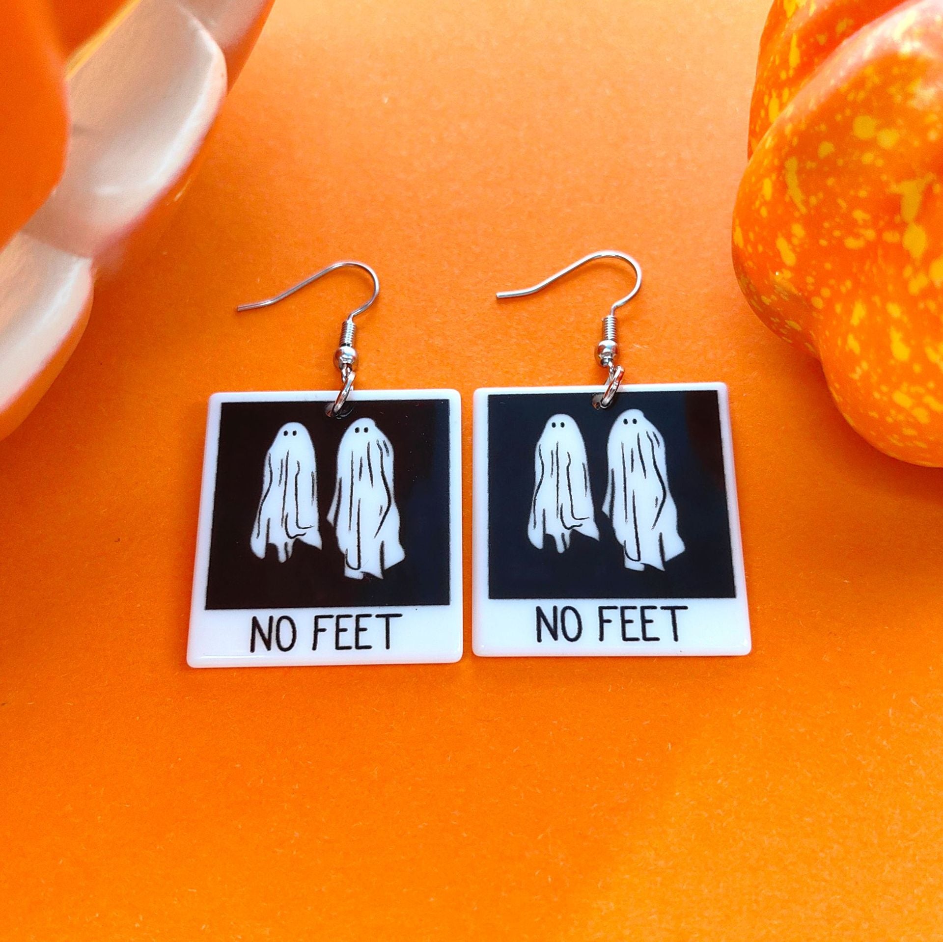 Wholesale Halloween Cartoon Pumpkin Ghost Acrylic Earrings ACC-ES-Xizhao011