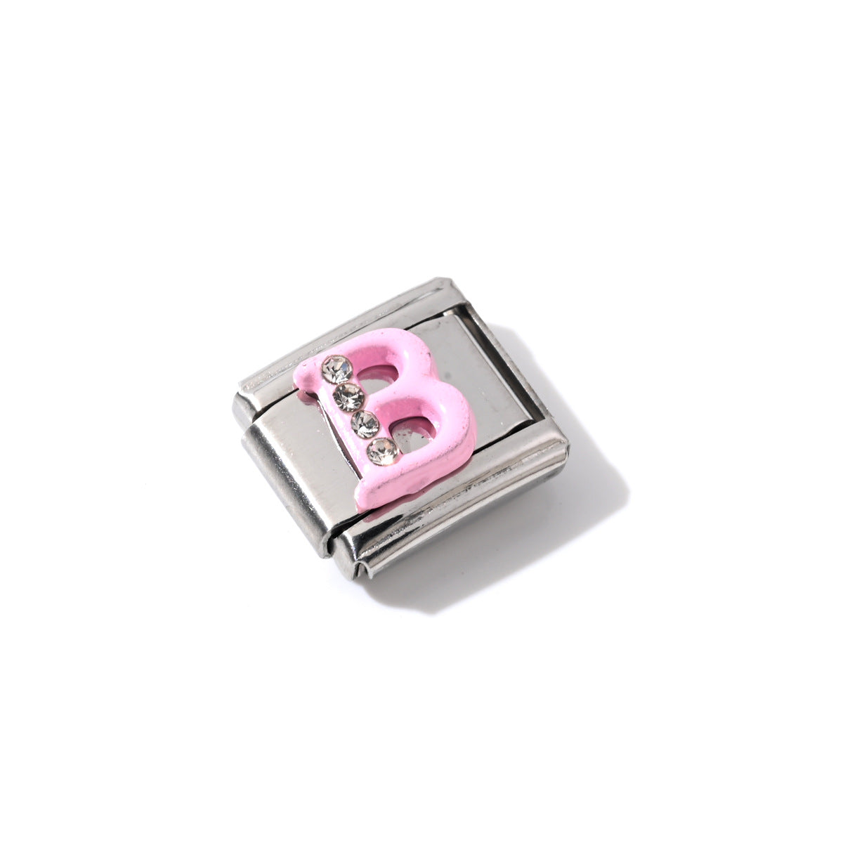 Wholesale Korean Style Stainless Steel Letter Charms for DIY Bracelet Jewelry Fashion Accessory