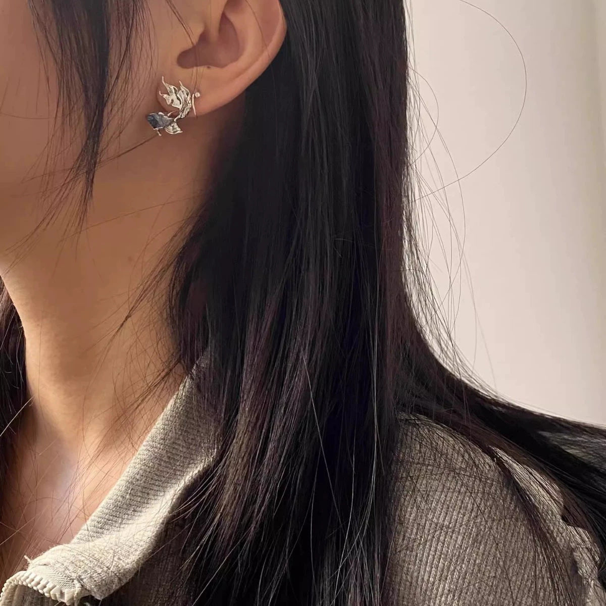 Wholesale  Gradient Koi Earrings