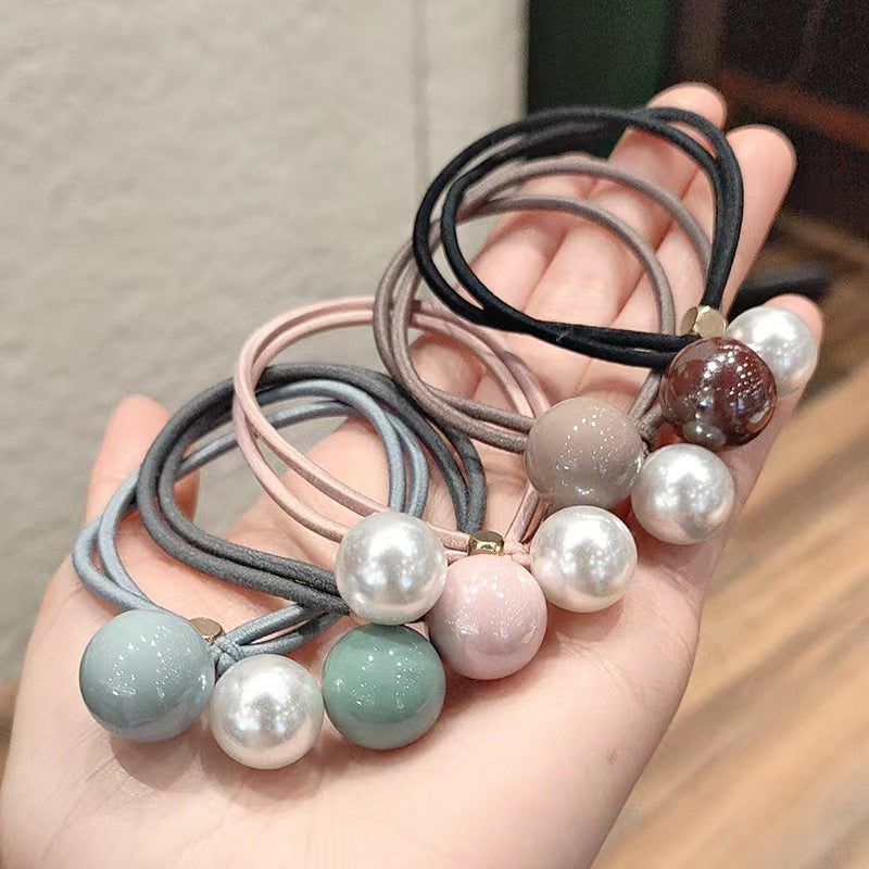 Wholesale Pearl Hair Ties Hair Scrunchies ACC-HS-Huidi009