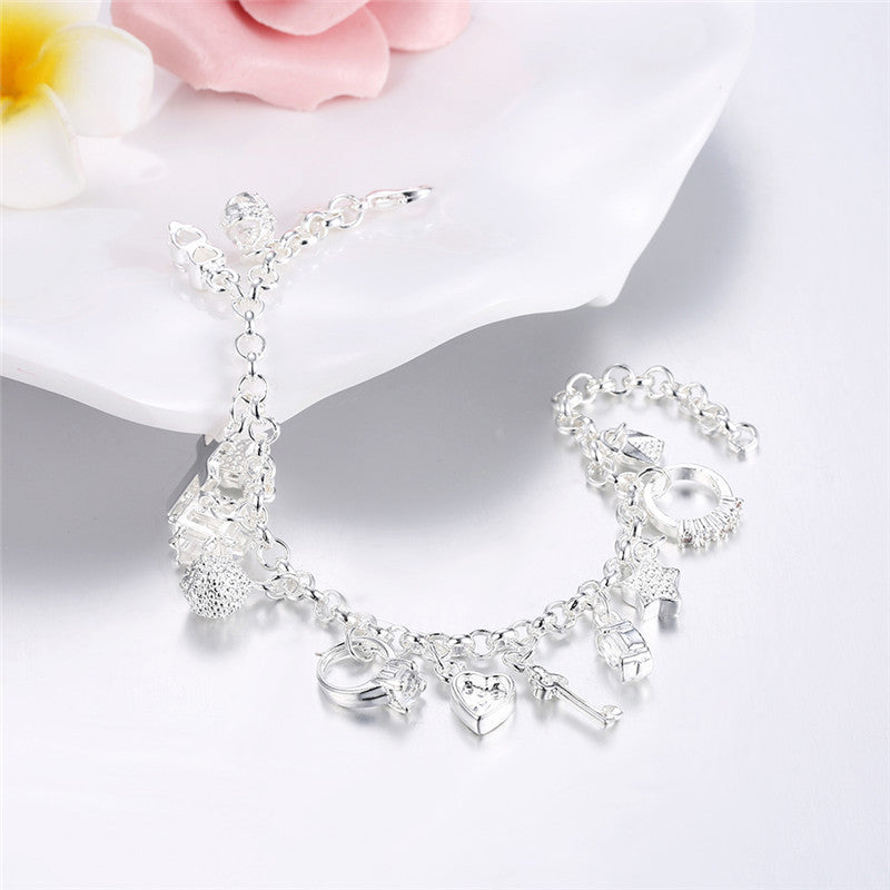 Wholesale Copper Electroplated Geometric Bracelet European Style Fashion Accessory for Women