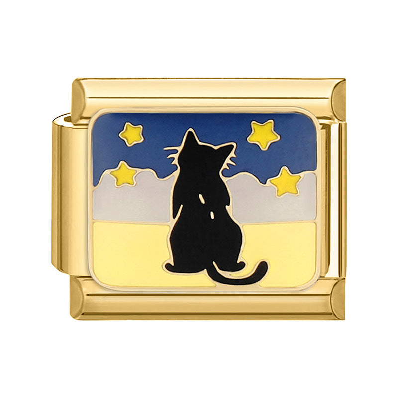 Wholesale Italian Charm Bracelet 9mm DIY Splicing Fashion Creative Pattern Stainless Steel Composable Bracelet