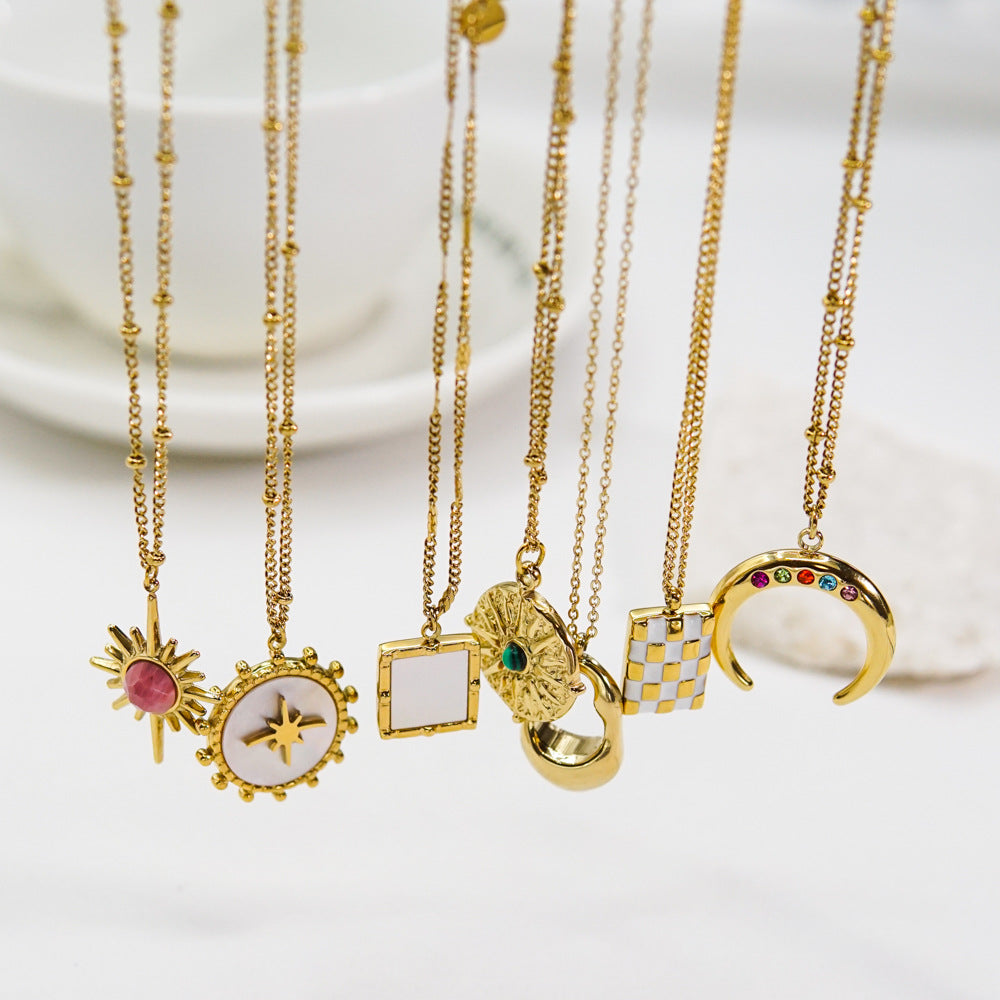 Wholesale  Titanium Steel Light Luxury Necklace