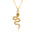 Wholesale 18K copper gold plated popular jewelry snake-shaped element pendant necklaces