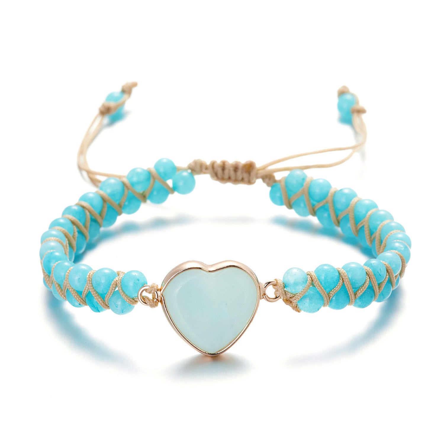 Wholesale  woven bracelet double-layer winding love bracelet