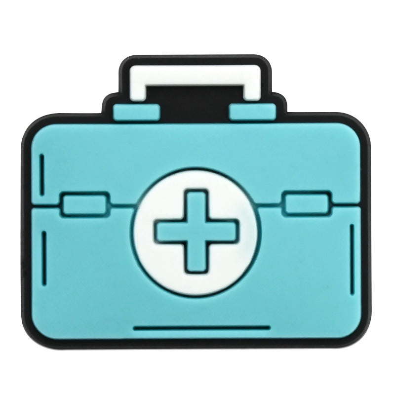 Wholesale Medical First Aid Theme PVC Shoe Charms For Clog Sandals DIY Decorative Everyday Chic Accessory For Resale