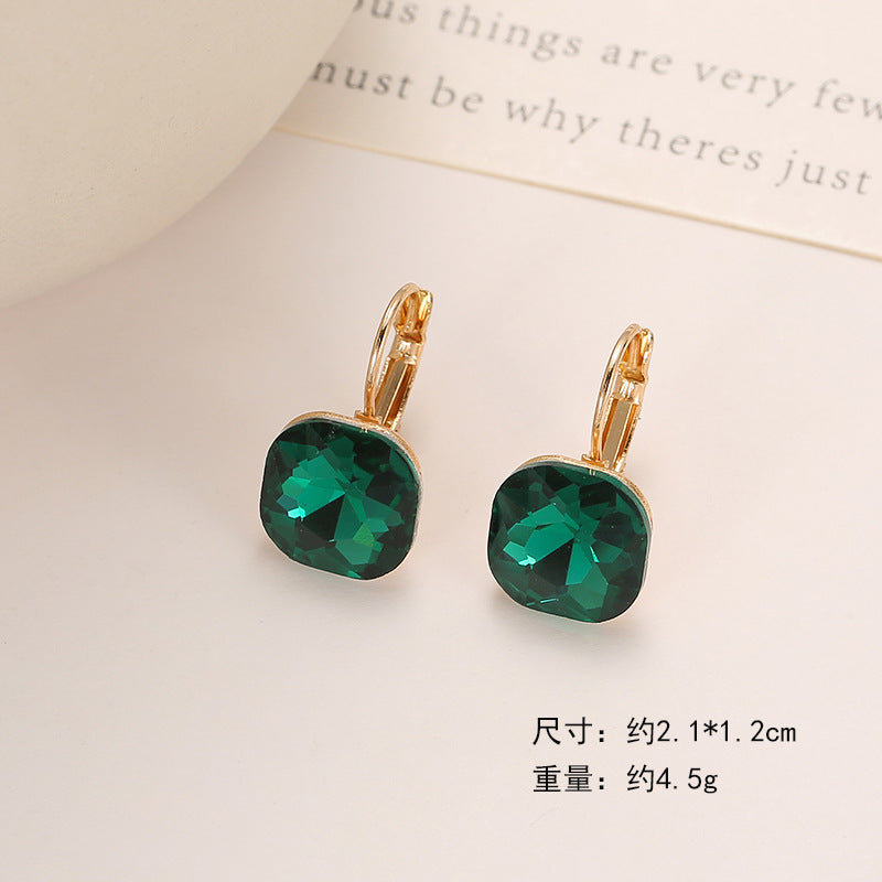 Wholesale Square Crystal Earrings