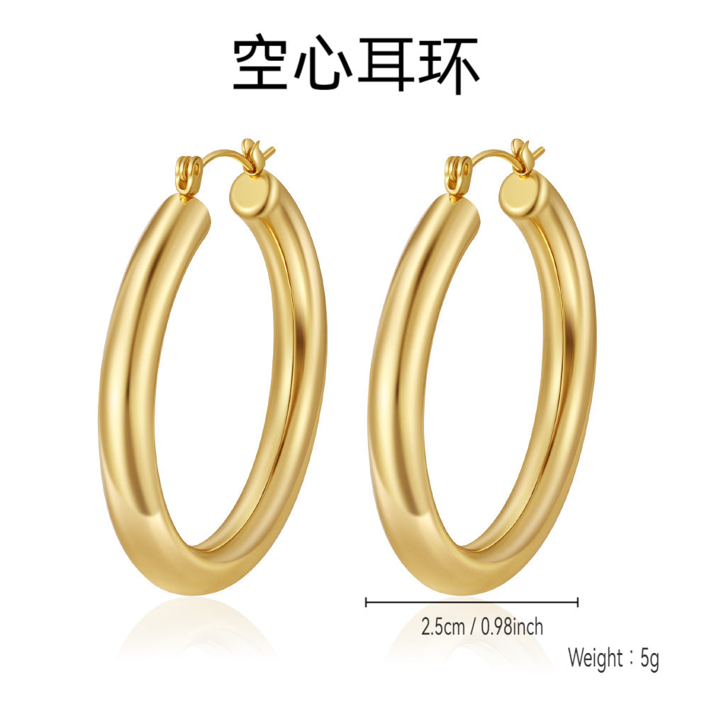 Wholesale Stainless steel hoop earrings
