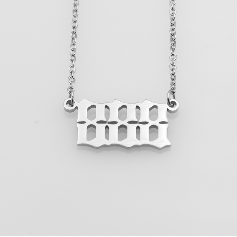 Wholesale Stainless Steel Angel Number Pendant Necklaces ACC-NE-XuanKa001