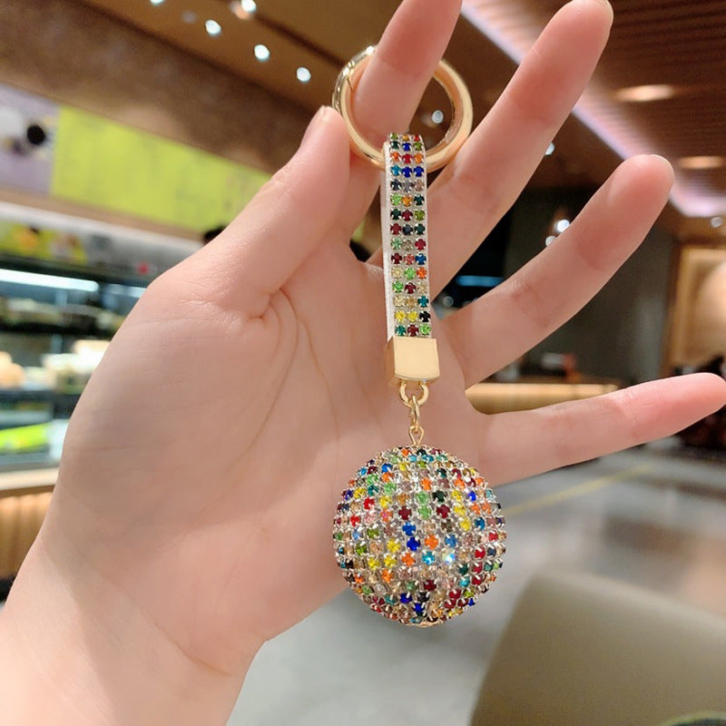Wholesale Rhinestone Ball Alloy Keychain Lanyard Keychain ACC-KC-ShuoT020