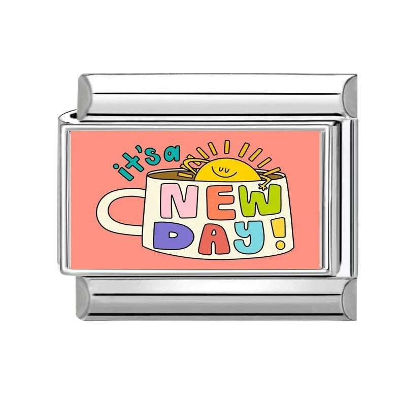 Wholesale Italian ModularValentine' s Day Collection Love DIY  Bracelet