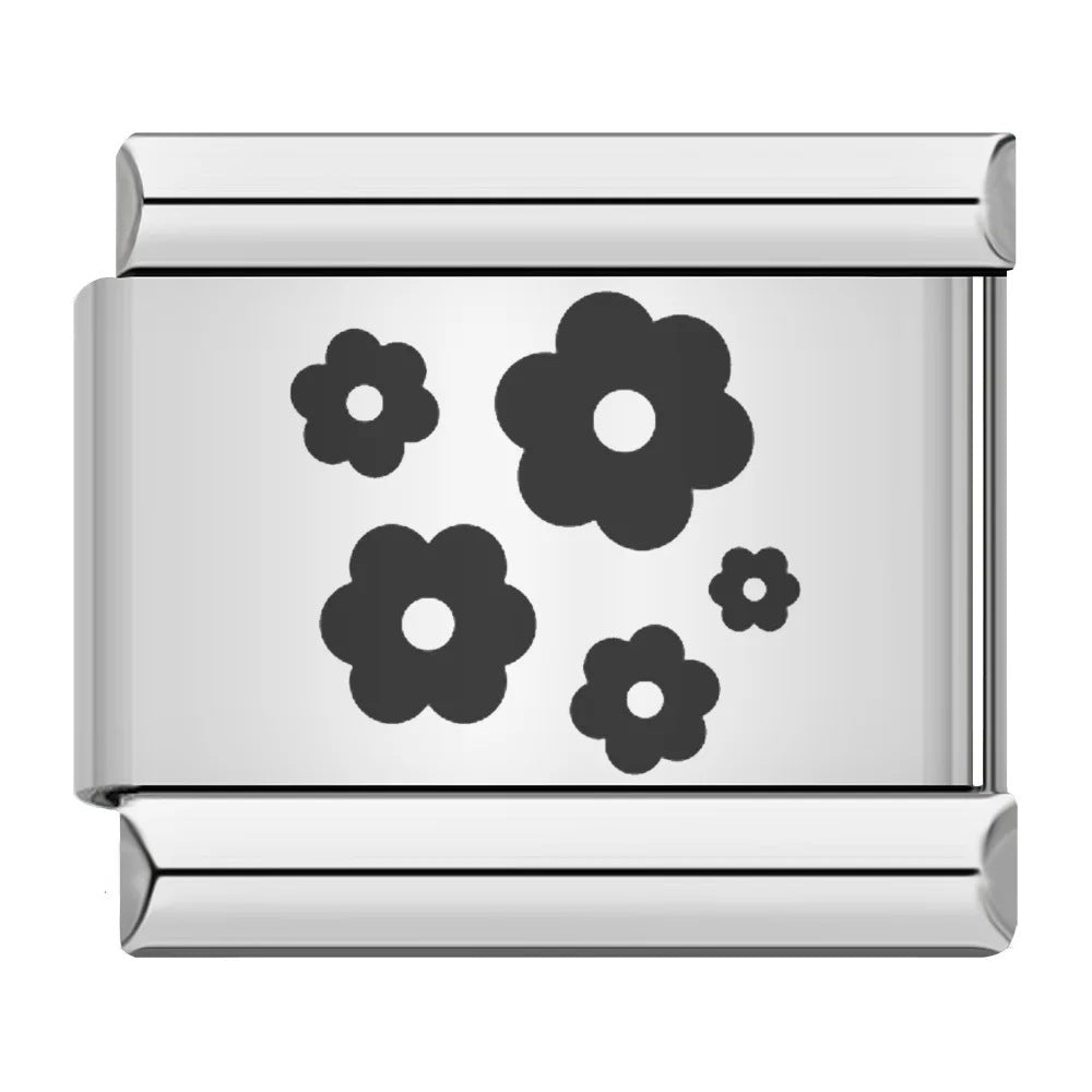 Wholesale  Italian Charm Bracelet 9mm DIY sun moon stars Creative Stainless Steel Composable Bracelet