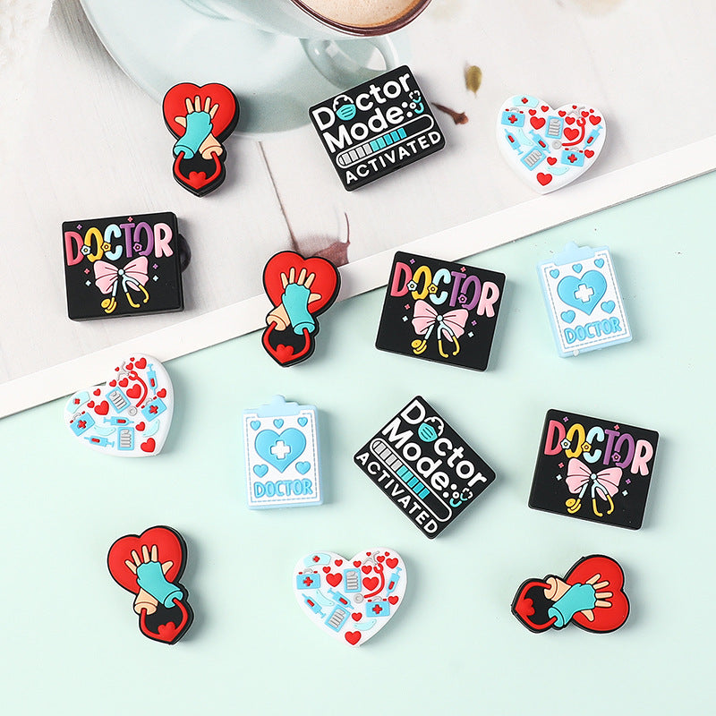 Wholesale 20pcs  Doctor Series   Focal Beads DIY Bead Accessories