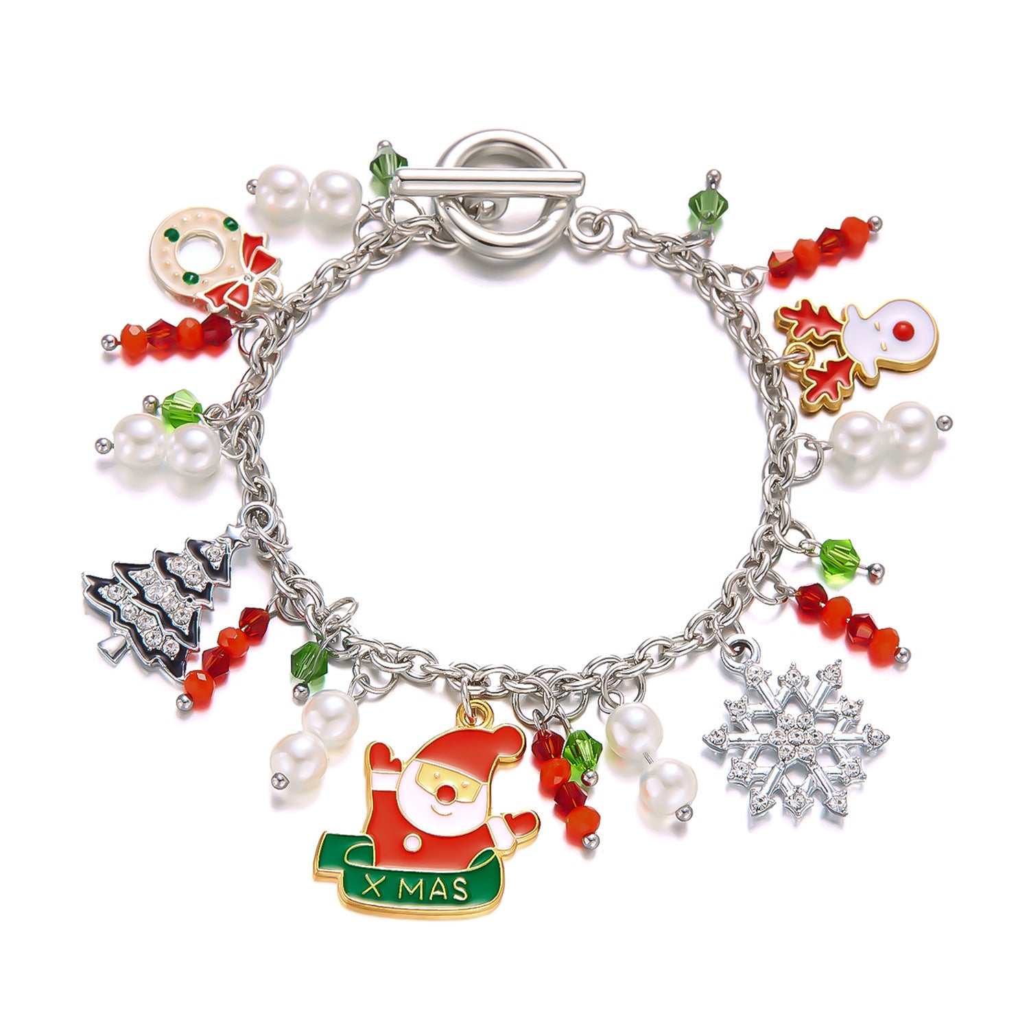Wholesale Cartoon  Elk Christmas Tree Bracelet