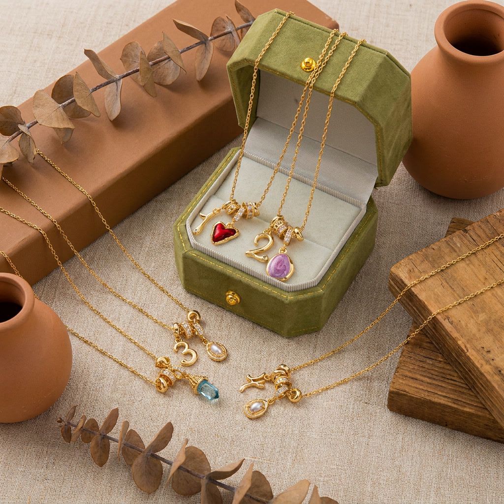 Wholesale Chic Multi Pendant Collarbone Necklace Copper Zircon Jewelry Accessory Boutique Resale Gift