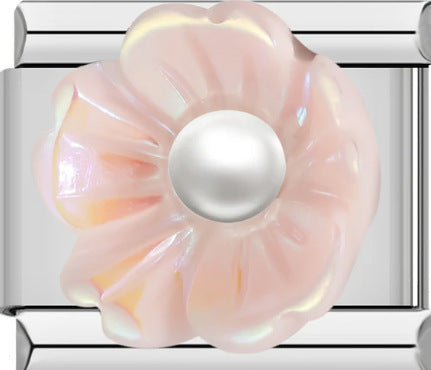 Wholesale 10pcs Italian Charm Bracelet 9mm DIY Splicing Flower Elements Stainless Steel Composable Bracelet