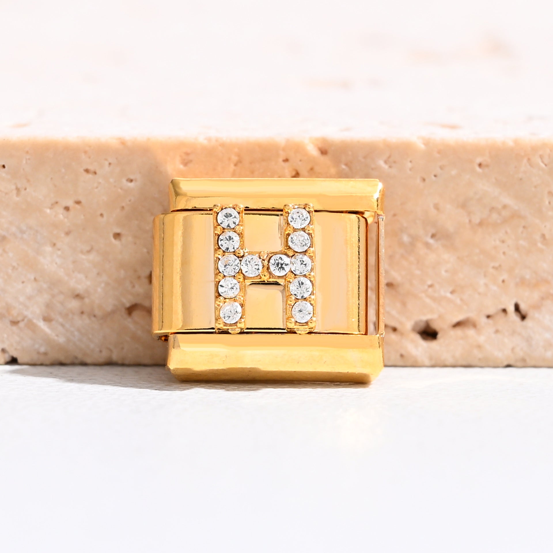 Wholesale 9mm Italian Charm Starter Bracelets DIY Letter Stainless Steel Composable Bracelet