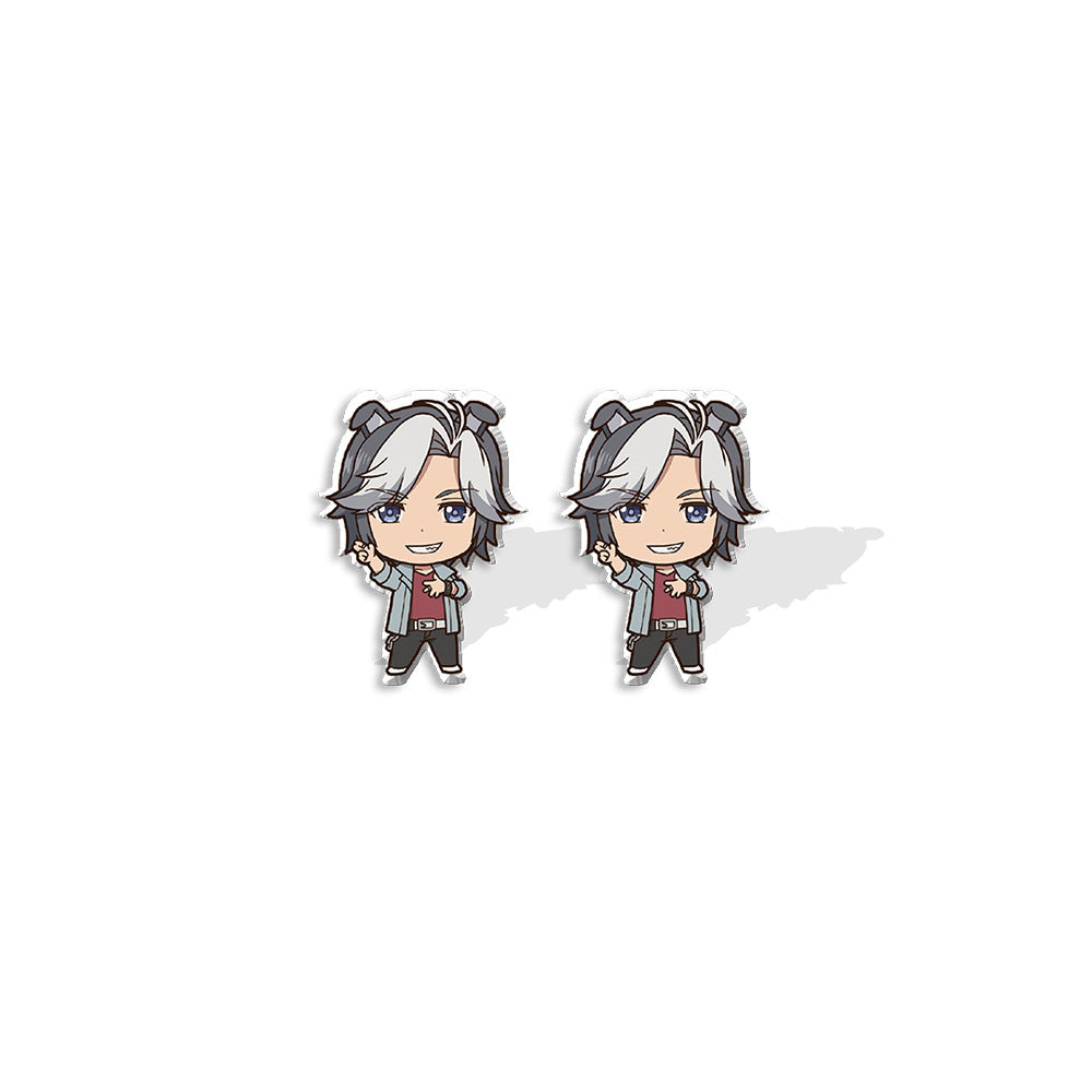 Wholesale Anime Cartoon Character Heat Shrink Acrylic Earrings ACCVIP-ES-XiangLian007