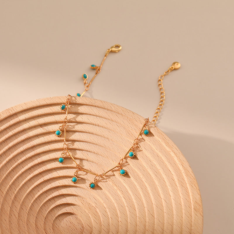 Wholesale  leisure style bohemian niche personality anklet