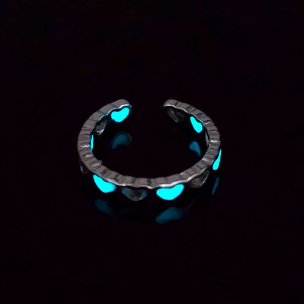 Wholesale  luminous love adjustable jewelry ring