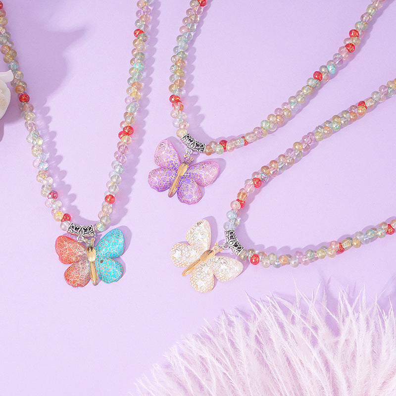 Wholesale Butterfly Necklace Collar Pendant Necklaces