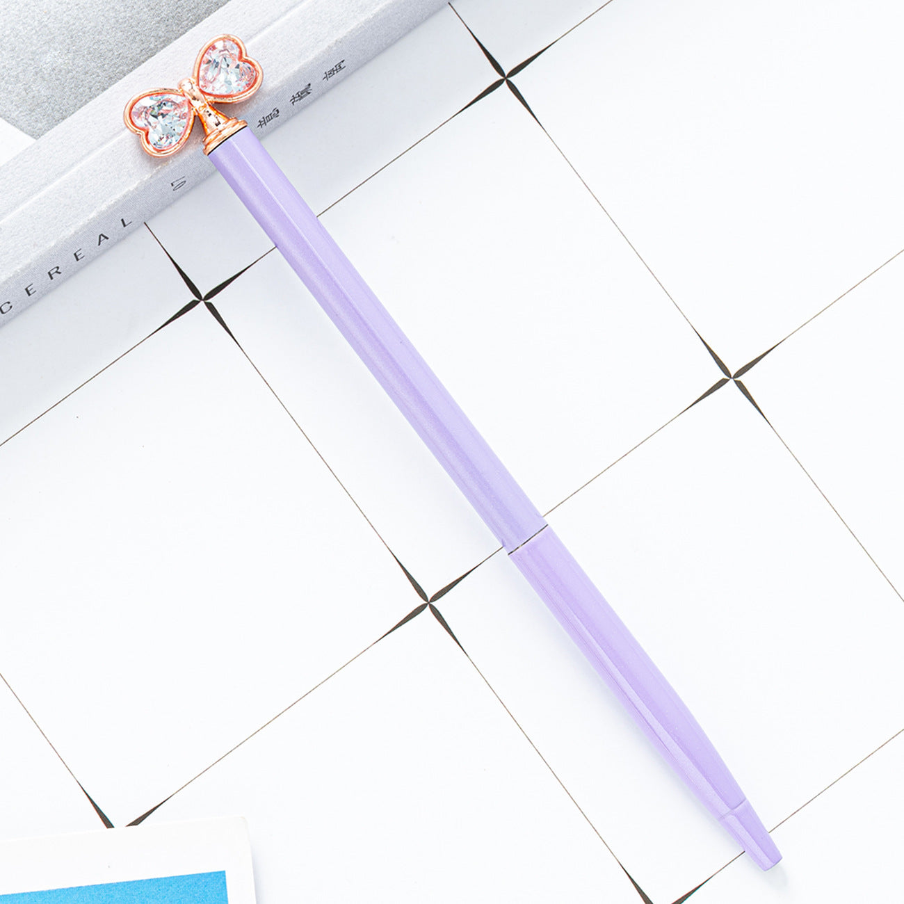 Wholesale Bow ball point pen cartoon cute high color value diamond crystal pen