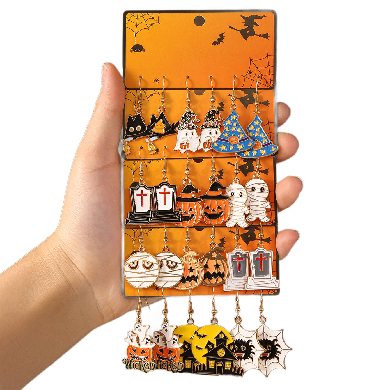 Wholesale  Retro Ghost  Ghost Mask Earrings