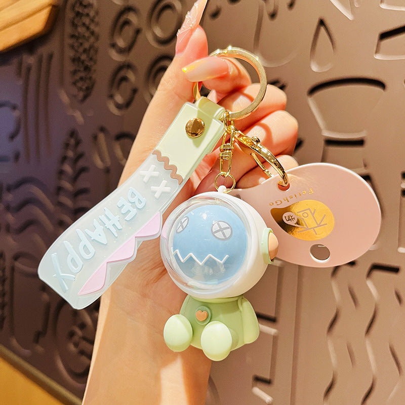 Wholesale Cartoon Creative Little Dinosaur Astronaut Car Keychains Cute Keychain ACC-KC-HangLi007