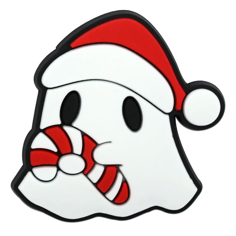 Wholesale  Random 100pcs Cartoon Christmas Nightmare Series PVC Soft Rubber Shoe Buckle Decoration