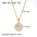 Wholesale stainless steel 18K gold plated twelve zodiac necklace